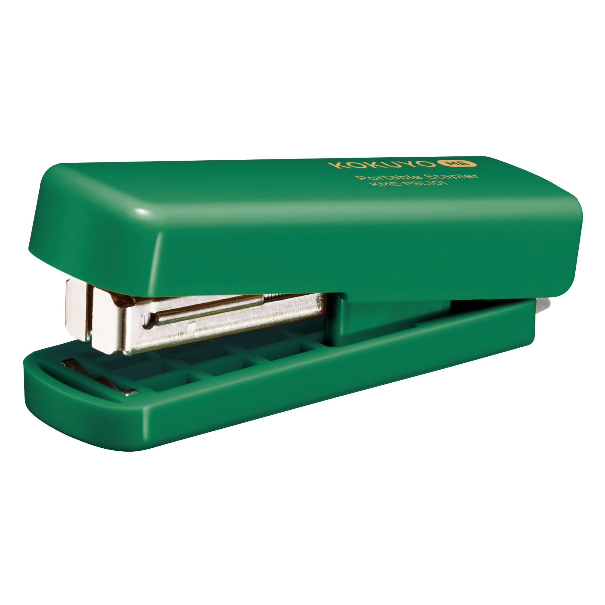 

KOKUYO Portable Stapler ME Foldable Green Pepper Type, KME-PSL101G