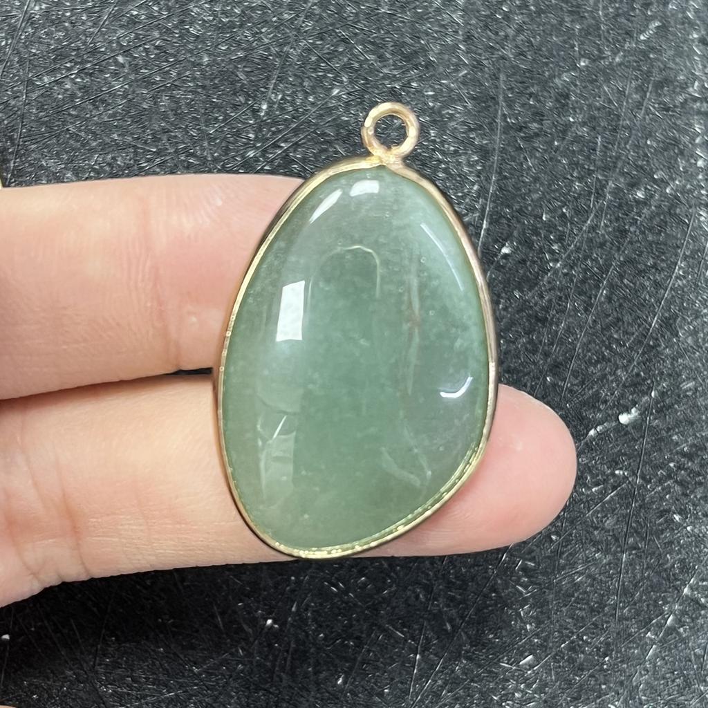 1 Stück, Energie-Naturstein-Anhänger, Böhmischer Stil Handgefertigt Unregelmäßiger Kristallachat Amethyst Jade Edelstein Anhänger für Schmuckherstellung DIY 20×35mm