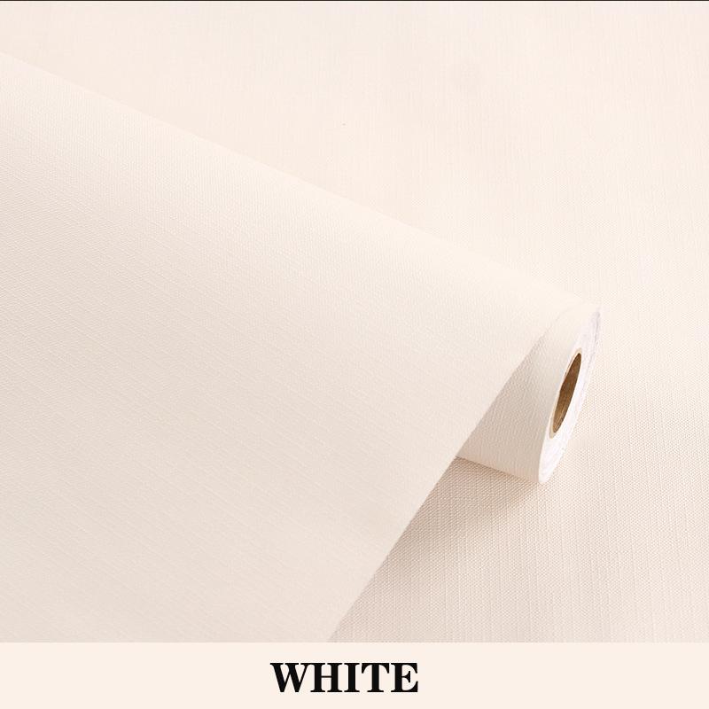 Pure Color Wallpaper PVC Waterproof Moisture-proof Self-adhesive Color of Macaron Wallsticker Furniture Renovation