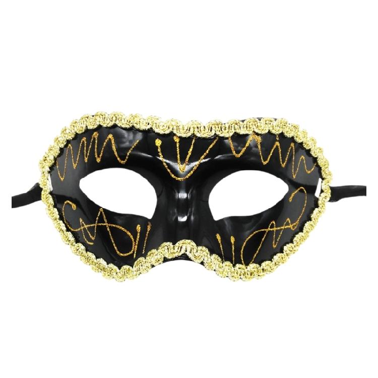 Masquerade Mask Hand Painted Mask Half Face Mask Halloween Eyewears Accessory For Men Women Halloween Cosplay Event