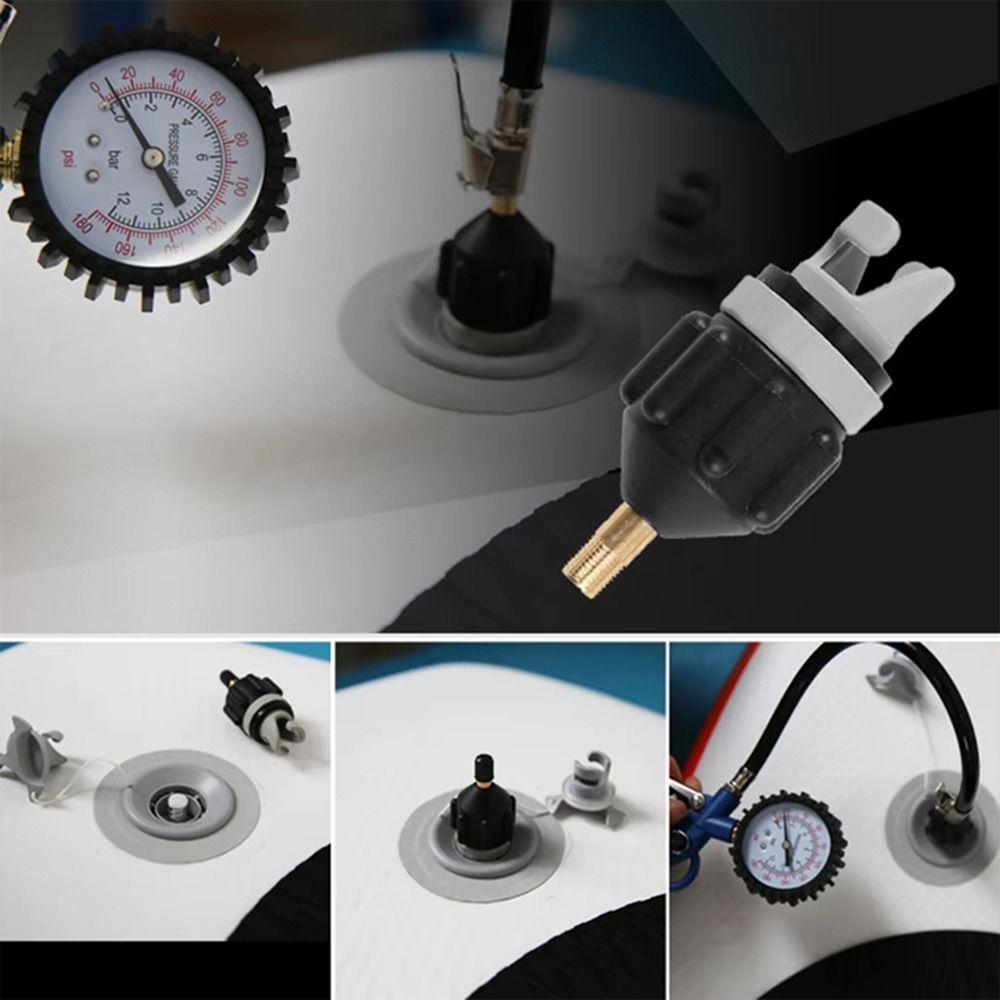1Set Strong Sealing Air Valve Adaptor PVC ABS Pump Valve Adapter  for Inflatable Pool Air Bed