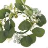 Candle Ring Greenery Rings Eucalyptus Leaves Wreath for Pillar Candle, Garland