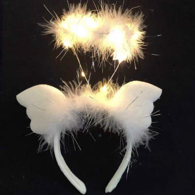 Luminous Feather Rabbit Ears Headband - Graduation Gift