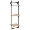 6 Piece Wall Shelf Set with Bars Sonoma Oak Wood Based Material