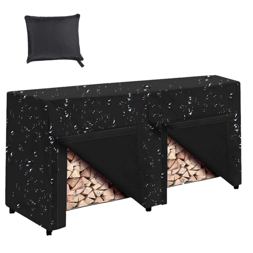 Wood Covers For Firewood Firewood Rack Cover Waterproof Heavy Duty Log Rack Cover Adjustable Protection Cover Weather Resistant