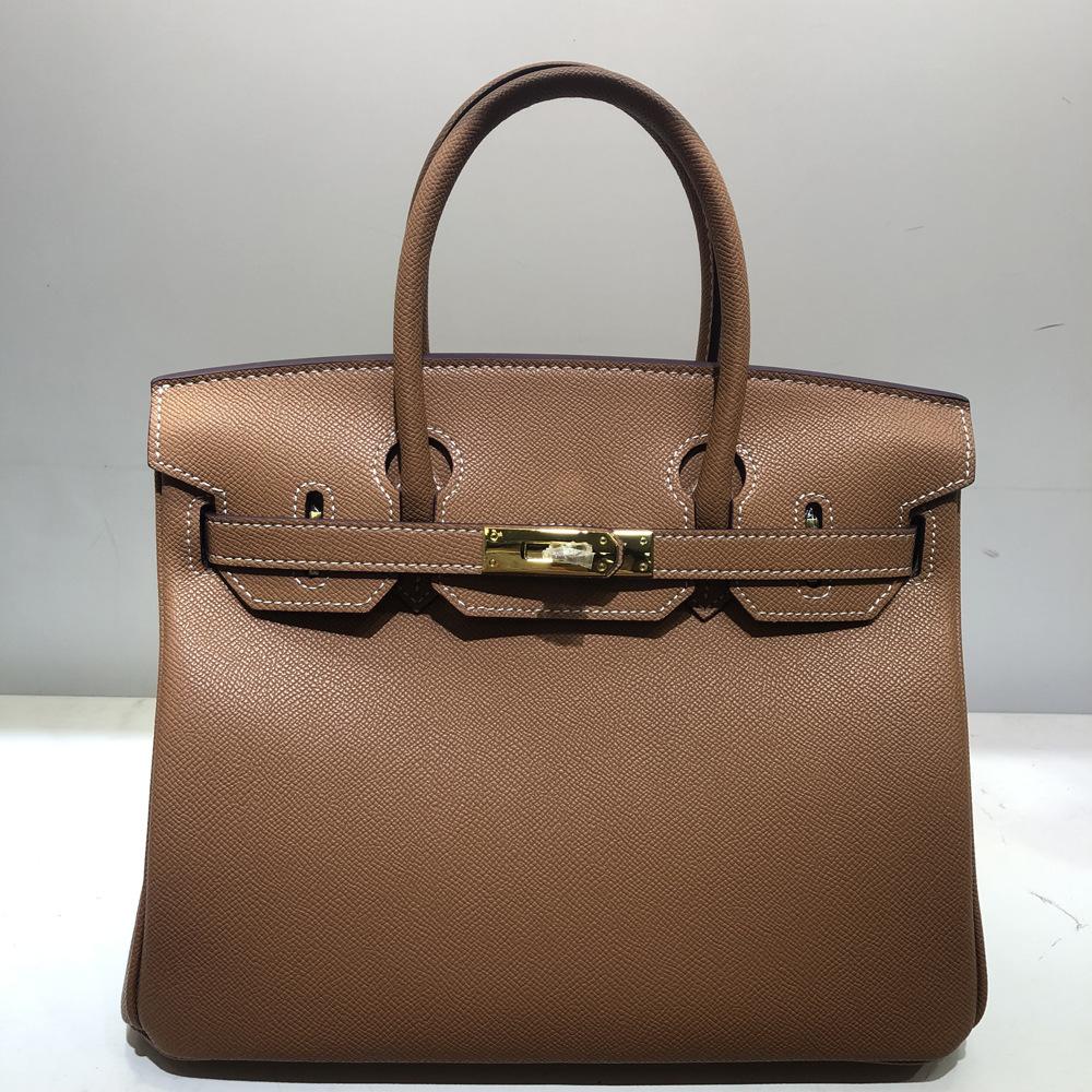 Stil Fasjonabel skinnveske 2025 Ny palmemønstret platinaveske Stor kapasitet Allsidig skulderveske for kvinner