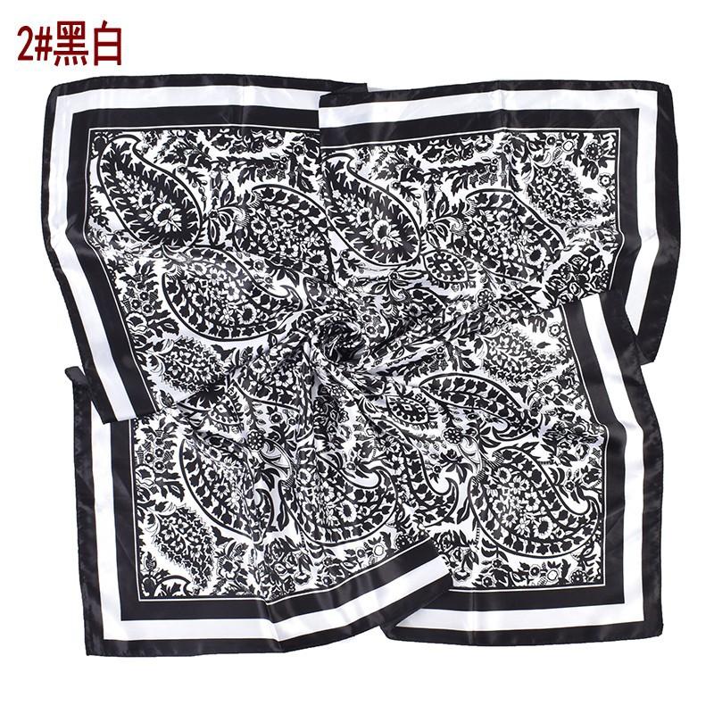 New Cashew Flower Pattern Printing 91 * 91 Satin Large Square Scarf Silk Scarf Spot Wholesale, Yiwu