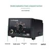 936 Temperature-Controlled 60W Lead-Free Soldering Station - Adjustable Industrial Grade Iron for Household and Repair Welding.