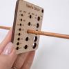 Knitting Needle Gauge Knitting Yarn Gauge Knitting Ruler Wood Knitting Gauge Tool Set for Beginner and Professional