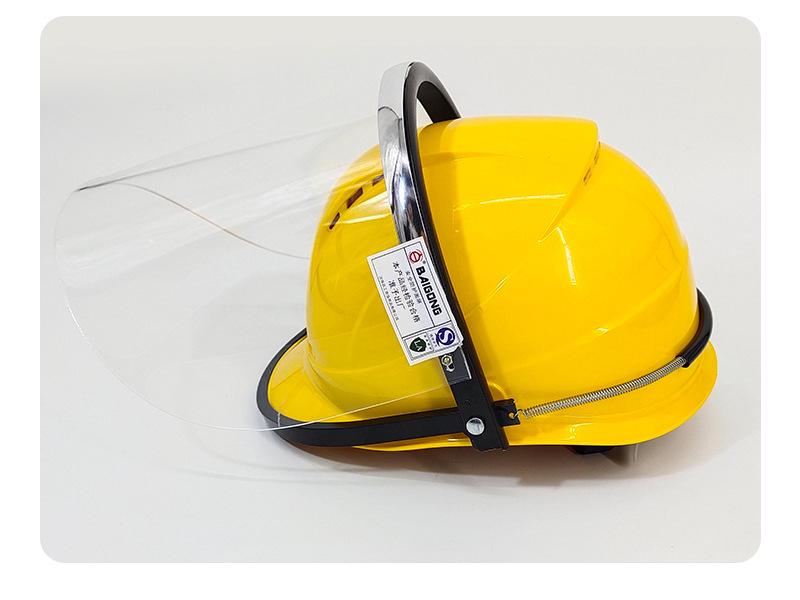 Transparent Electric Welding Face Mask with Helmet - Organic Glass Shield for Splash Protection