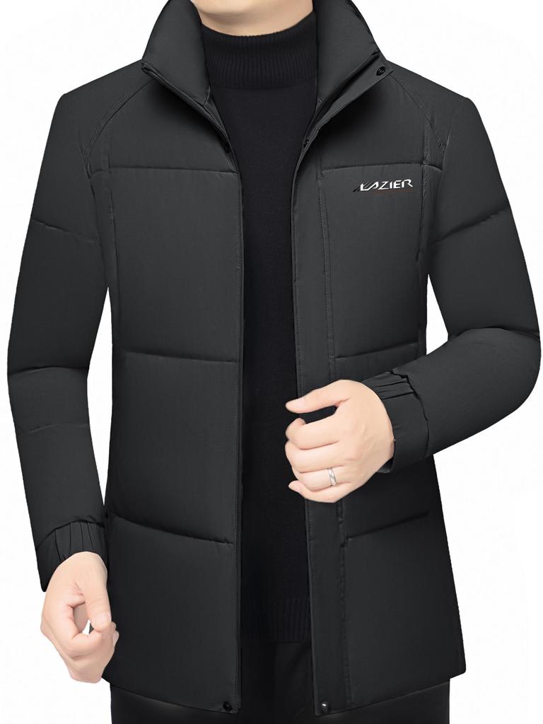 2025 Stylish Cotton Stand Collar Jacket: Winter Business Casual Outerwear for Men