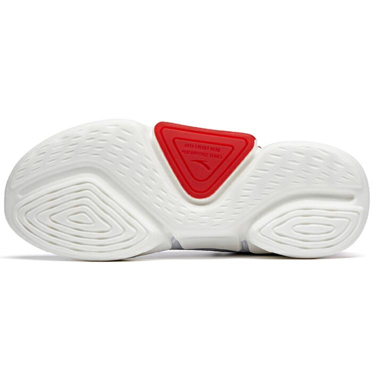 New Anta Variety Training Collection Shock Absorbers With Slip Resistant Features Low Top Training Shoes Men's White Red 112027786-1