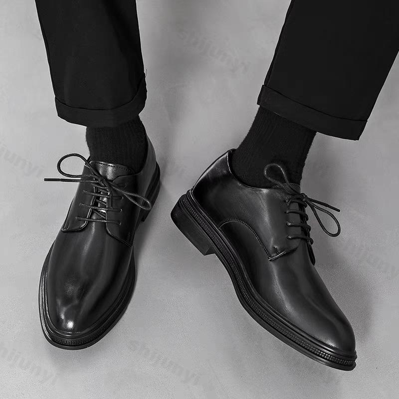 Fashion Men's Leather Shoes 2025 New High-quality Business Casual Shoes Men Loafers 2025 Autumn Luxury Designer Dress Shoes Size 39-44