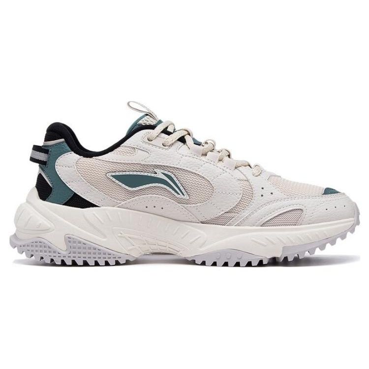 Li-Ning Star Wind Non-Slip Wear-Resistant Low-Top Sports Casual Shoes Men Sneakers White Gray Green AGCT149-3