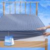 Fitted Sheet with Integrated Queen Summer Cooling TEIJIN 160 X 200 X 25 Navy Pad, Size, Use, Touch, Reversible, Double-Sided Use,