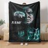 Custom Name "Night Forest Moonlight" Blanket for Couch & Bed, Plush Cozy Fuzzy Blanket Super Soft & Warm Blankets for Fall and Winter. 0908110