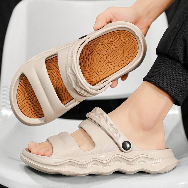 2025 New Men's Massage Slippers Indoor Outdoor Sandals Beach Comfortable Soft Slides Clogs Casual Shoes Men Women Home Slippers