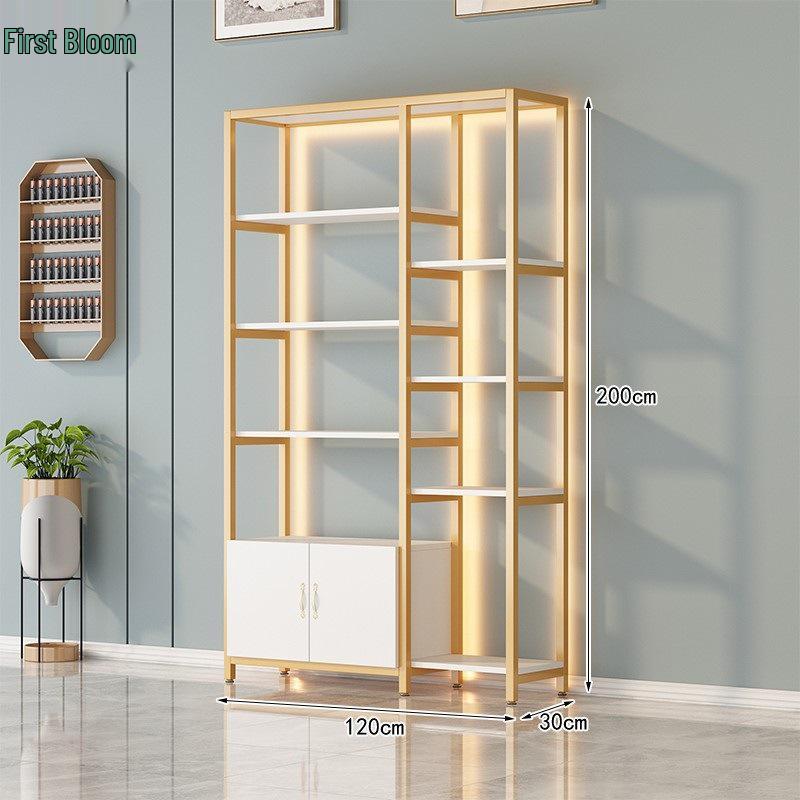 Elegant Display Stand: Nail Art and Skincare Storage Rack for Beauty Salons