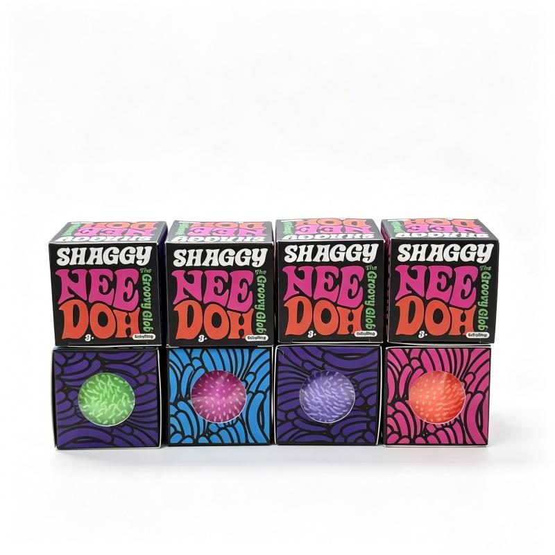 Teenie Needoh Fuzz Ball Mini Spiky Decompression Toy Soft Non-toxic Maltose Heal Relax ADHD Autism Anti Anxiety Fidget Toy Gift