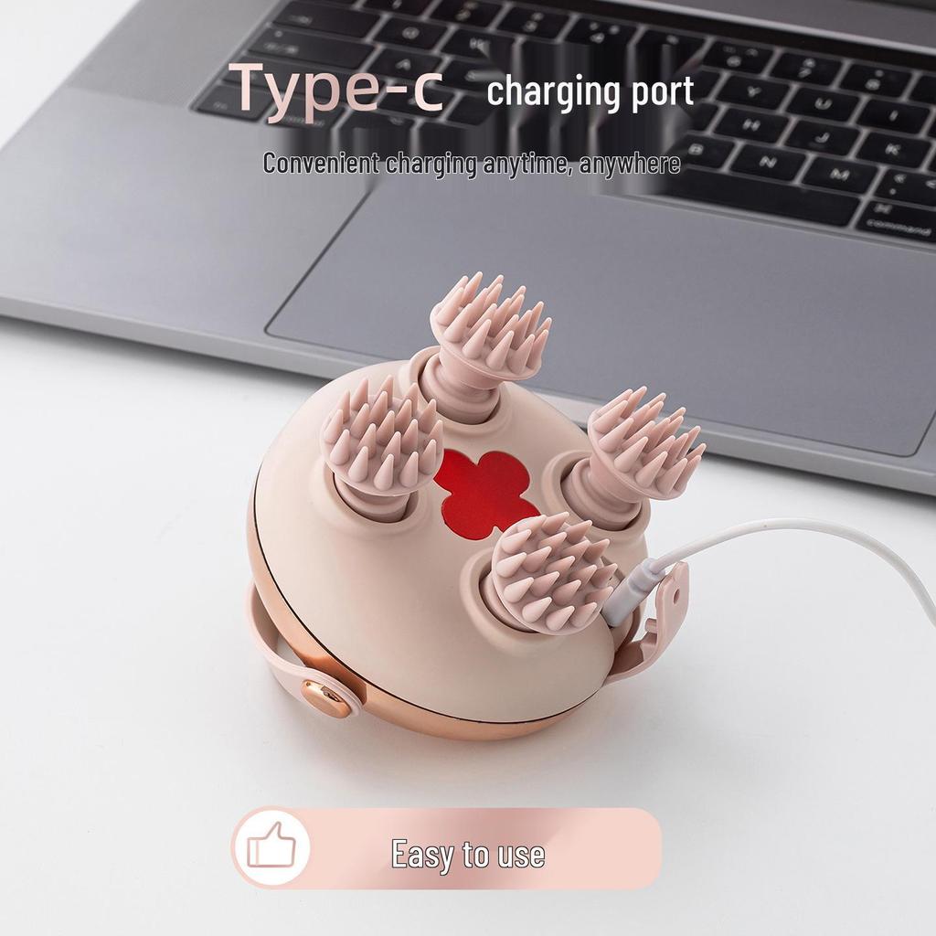 Portable Head, Scalp & Pet Massager with Red Light Therapy