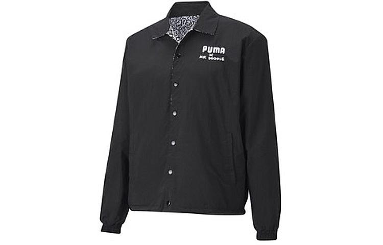 PUMA Jackets Men s Black Lapel Moderate Other 59863802 XS