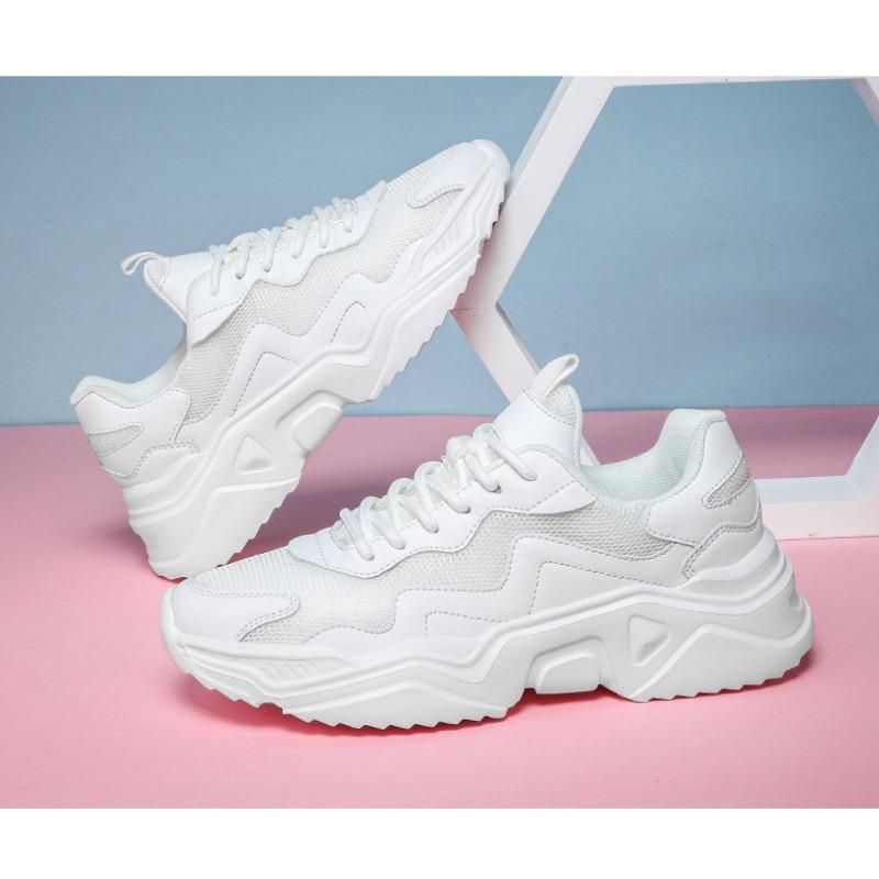 Women's Shoes Sneakers Running Shoes Walking Shoes Students Korean Higher Thick Bottom Tide Comfortable Versatile