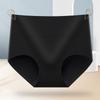 Women High Waist Solid Color Breathable Hip Lifting Tummy Control Cotton Underwear