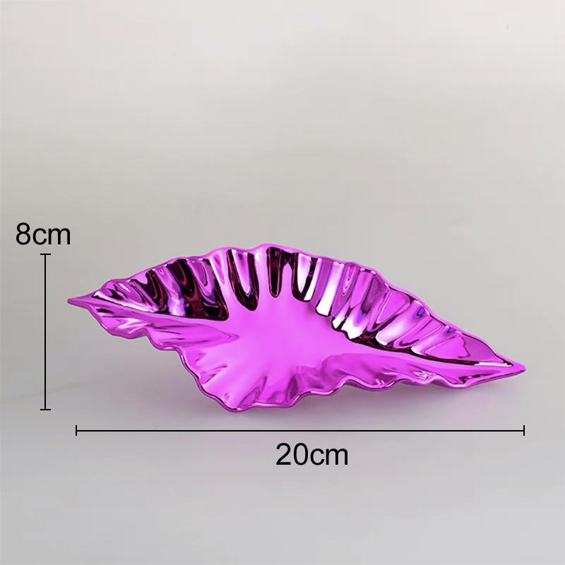 European Simulation Metal Leaves Wall Hanging Ornaments Set Art Aesthetics Room Decoration Leaf Pendants Wall Background Display