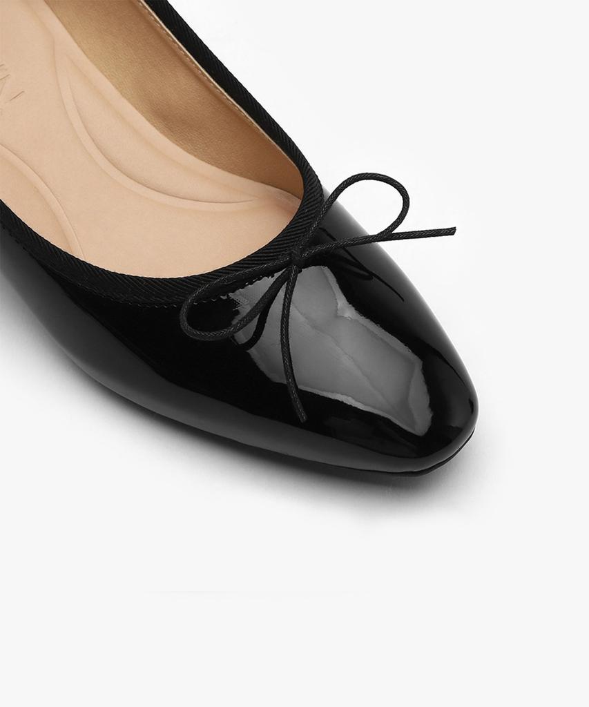 Sappun Retive Enamel Ribbon Pumps Heels (4Cm) (B Type)