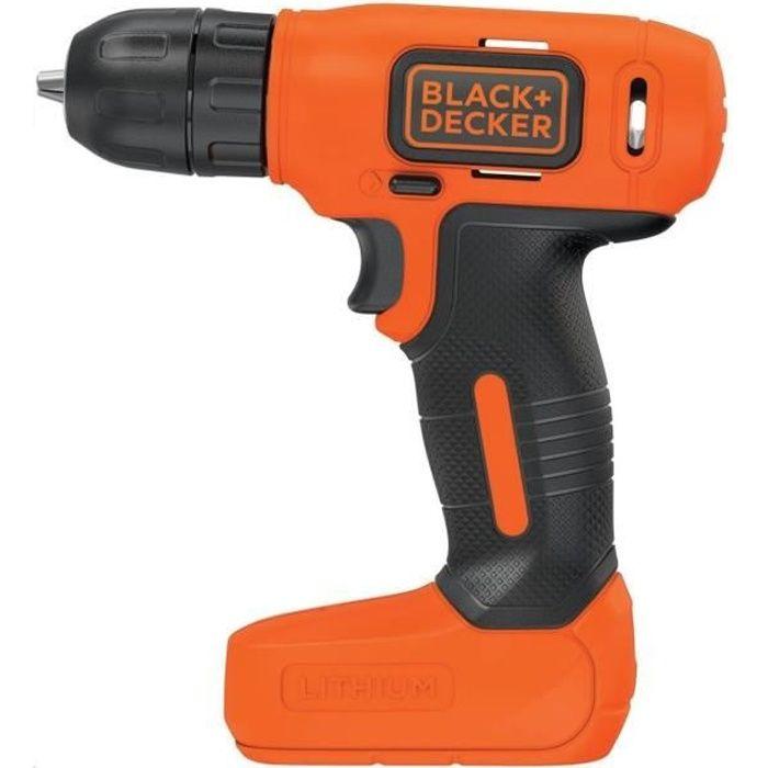 Akumulátorový šroubovák BLACK+DECKER BDCD8-QW - 7,2V - 1 Li-ion baterie - Včetně USB nabíječky