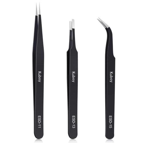 Precision Tweezers, Ultra-Fine, High-Precision, Fine Tweezers, Thin Tweezers, Plastic Model Tweezers, Model Making Tweezers, Crafts Tweezers, Magnetic