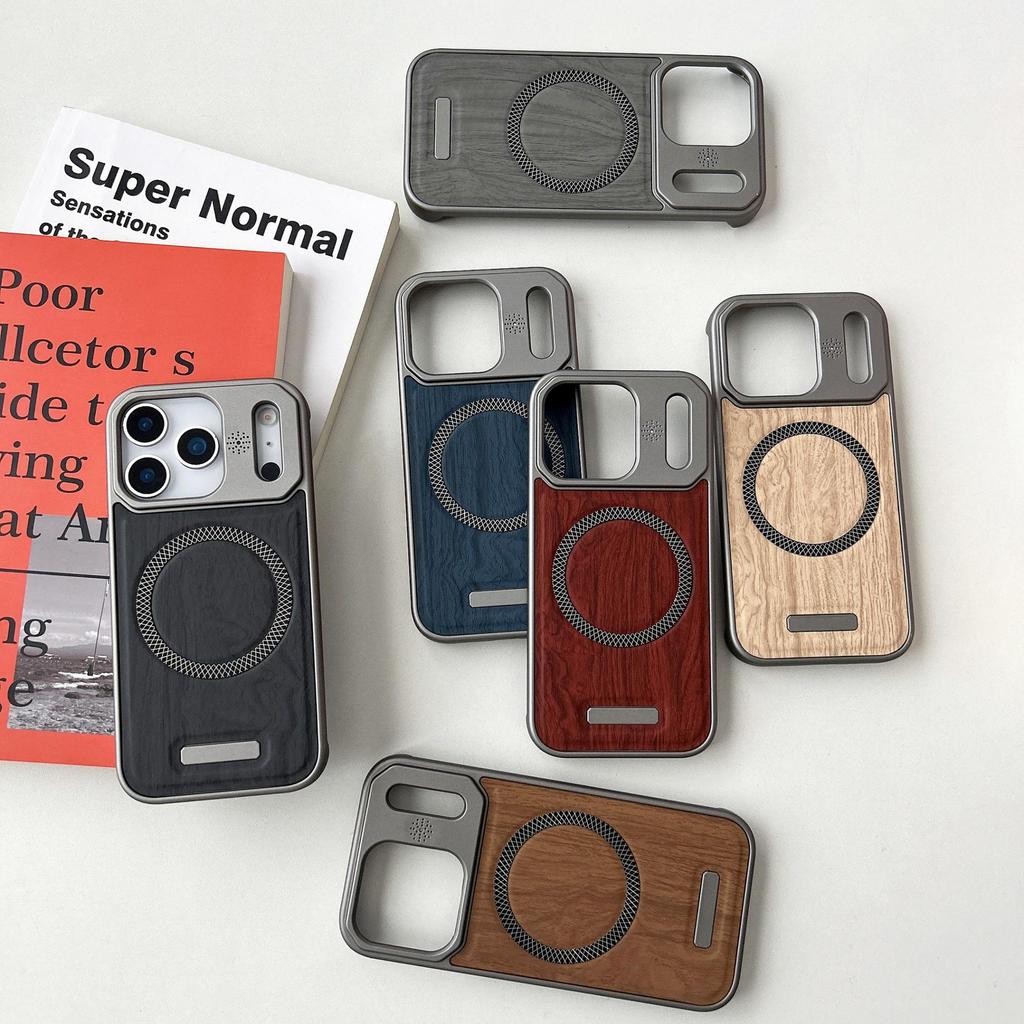 Apple 12 Pro Max Aromatherapy Phone Case - Poplar Wood Borderless Design