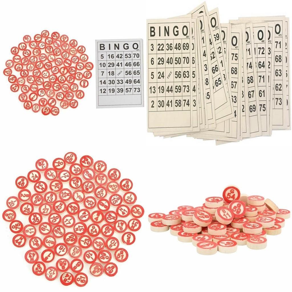 40+75 Bingo Unterhaltungsset für Kinder mit 40 Bingokarten und 75 Markern