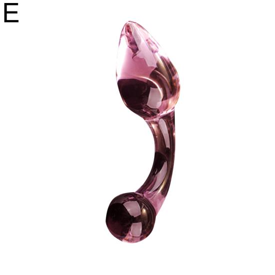 12mm Glass Butt Plug Anal Bead Fake Penis Dildo Adult Sex Toy for Women Men