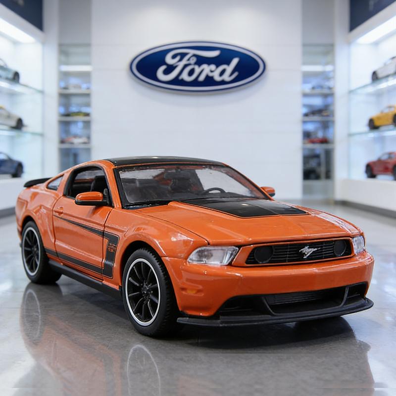 

Maisto 1:24 Ford Mustang Boss 302 Alloy Car Diecasts & Toy Vehicles Car Model Miniature Scale Model Car For Children оранжевый