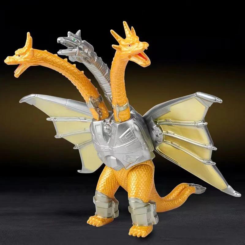 Anime Godzilla VS King Kong Action Figure King Ghidorah Three Headed Golden Dragon PVC Model Collectibles Toy Kid Holiday Gifts