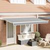 Retractable Awning Anthracite 400 x 200 cm Fabric
