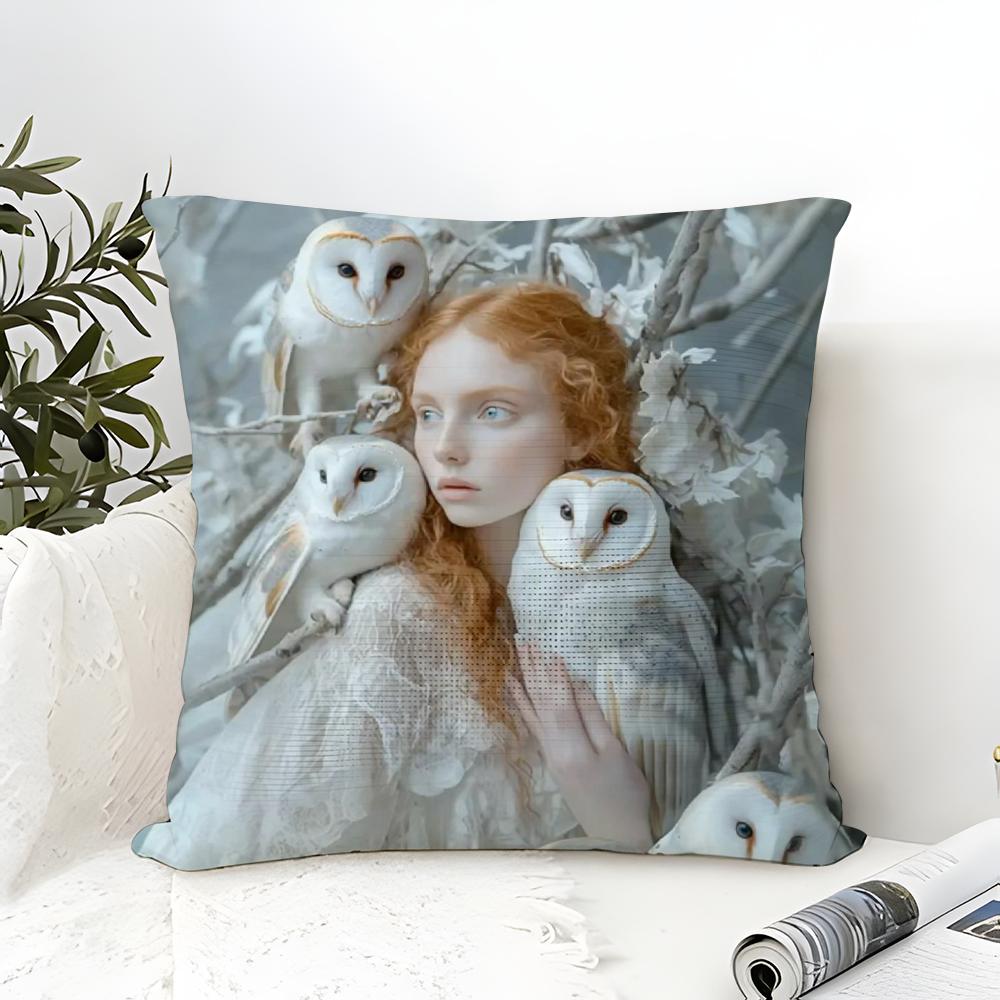 Anime Movie D-Dark Elf Fantasy Pillow Case Linen Pillow Case Sofa Home Decor Cushion Cover Cushion Cove