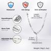 Hip-Hop Punk Rivet Pendant Necklace for Man, Stainless Steel Splicing Clavicle Chain Necklace, Fashion Jewelry Accessories