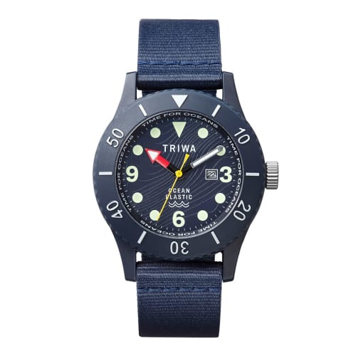 

TRIWA Men s and Women s Time for Oceans Submariner Deep Blue Watch TFO202-CL150712, Officially Imported