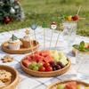 100Pcs Bamboo Skewers Per Pack, Smooth Wooden Sticks for Fruit Sushi BBQ, Multipurpose for Party Barbecue Use
