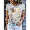 Fashion Women Characterl Print T Shirt Funny Casual O-neck Short Sleeves T-shirt Summer Female Tee Shirt