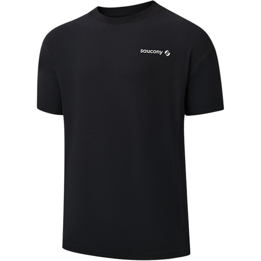 

Saucony Natural Echo Round Neck Fashion Soft Versatile Short Sleeve T-Shirt Unisex T-Shirt Black SA3259ST43O-BK013 L