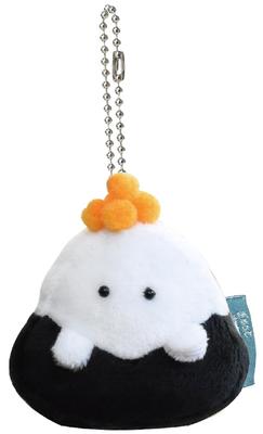 Ippinsha Gyutto Onigiri-san Ikura Onigiri-san Mascot Plush Toy Mini with Chain Gift 47117