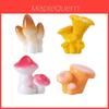 Cogumelos Mini Realistas Simples Criativos Diy Jardim de Suculentas Decoração Resina