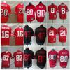 Rugby Jersey Custom Number 10 85 97 Red White Vintage Embroidered Mesh Team Shirt Men Women