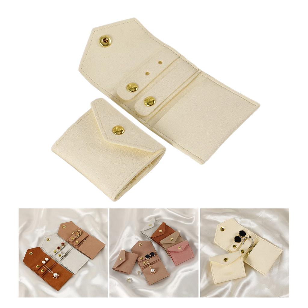 Elegant Jewelry Case Bag Small Packing Pocket Functional Storage Organizer Holder for Necklaces Rings Earrings
