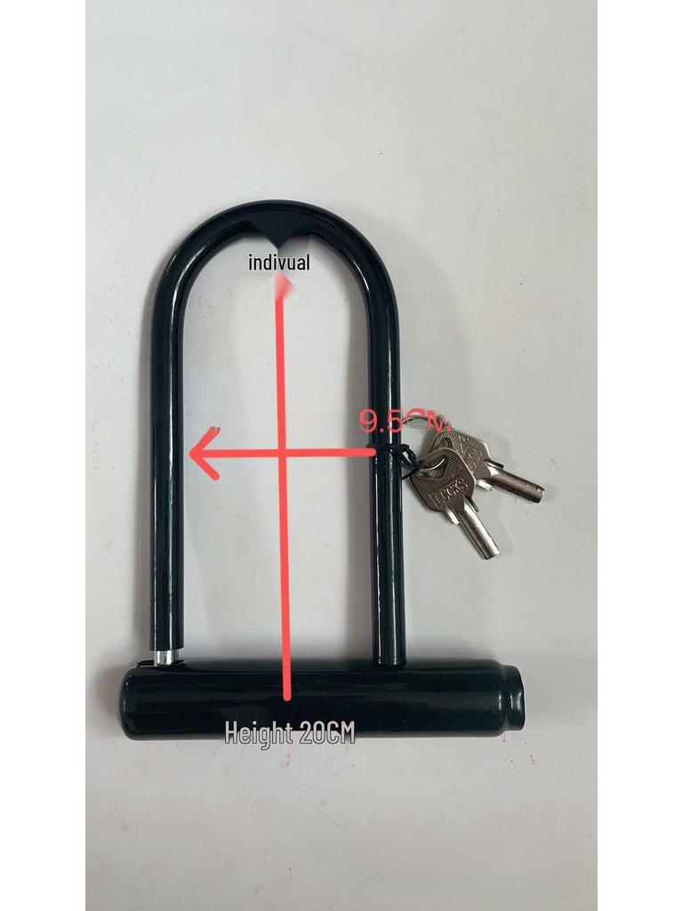 Multi-use Anti-Theft U-Lock for Bicycles, Motorcycles, and Electric Vehicles with Bracket