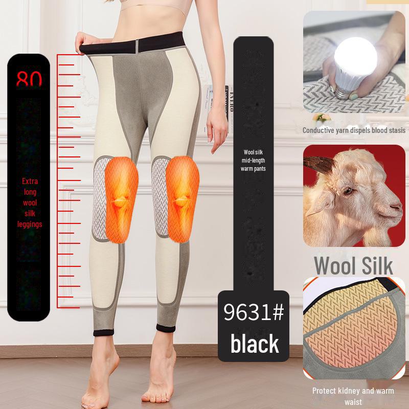 

Мужские теплые брюки из шерсти и шелка с графеновой подкладкой, с поддержкой колена и талии; Женские зимние брюки из верблюжьей шерсти. Women s XL (90-115)