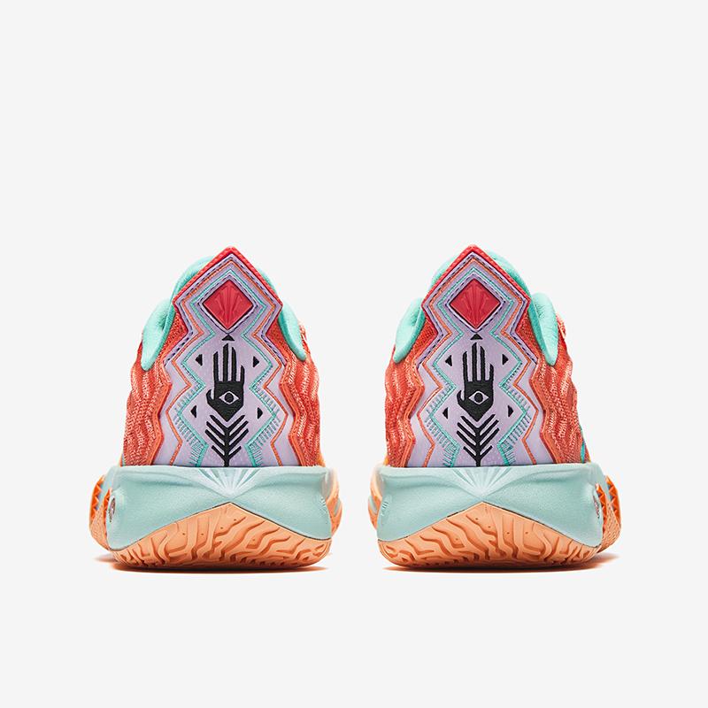 Anta Kids KAI 2 Kyrie 2 Professional Basketball Shoes Kids Basketball Shoes Orange Purple 312531111C-6